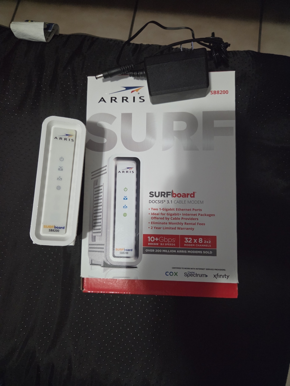 ARRIS SURFboard SB8200 DOCSIS 3.1 Cable Modem - White